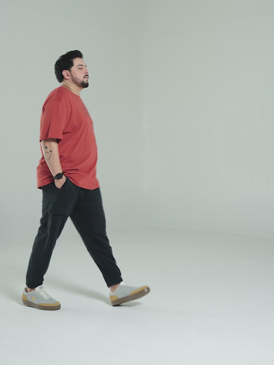 Men's Black Move All Day Plus Size Cargo Joggers