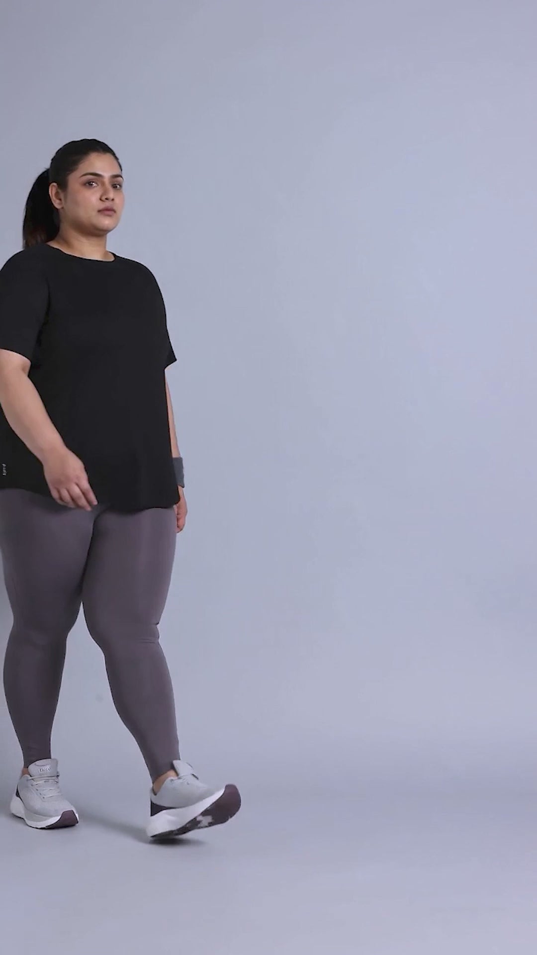 Women's Black Flow HIIT Plus Size Top