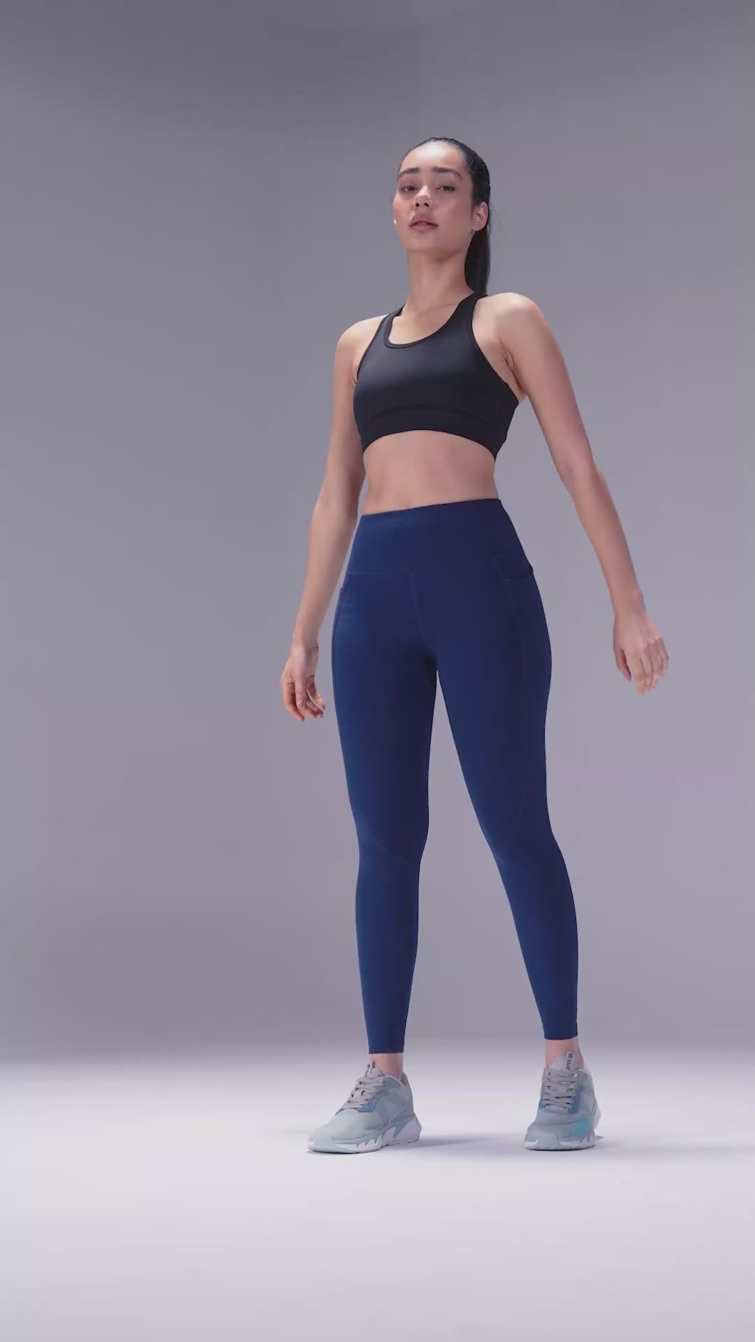 Women's Navy Train Day Essential COMFlex Tights