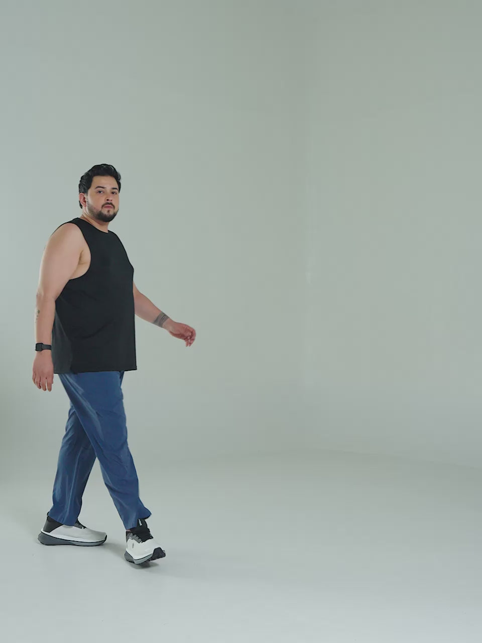 Men's Blue Ultimate Running Plus Size Trackpants