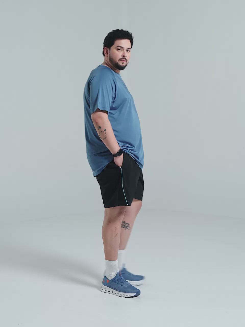 Men's Men's Grey Air Flex Training Plus Size Shorts