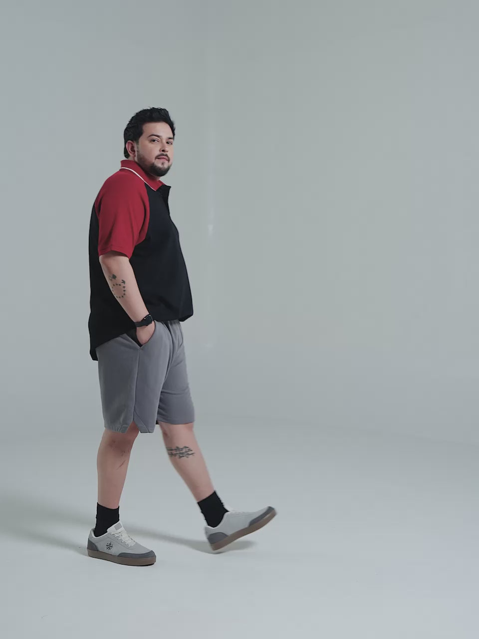 Men's Grey Move All Day Plus Size Shorts
