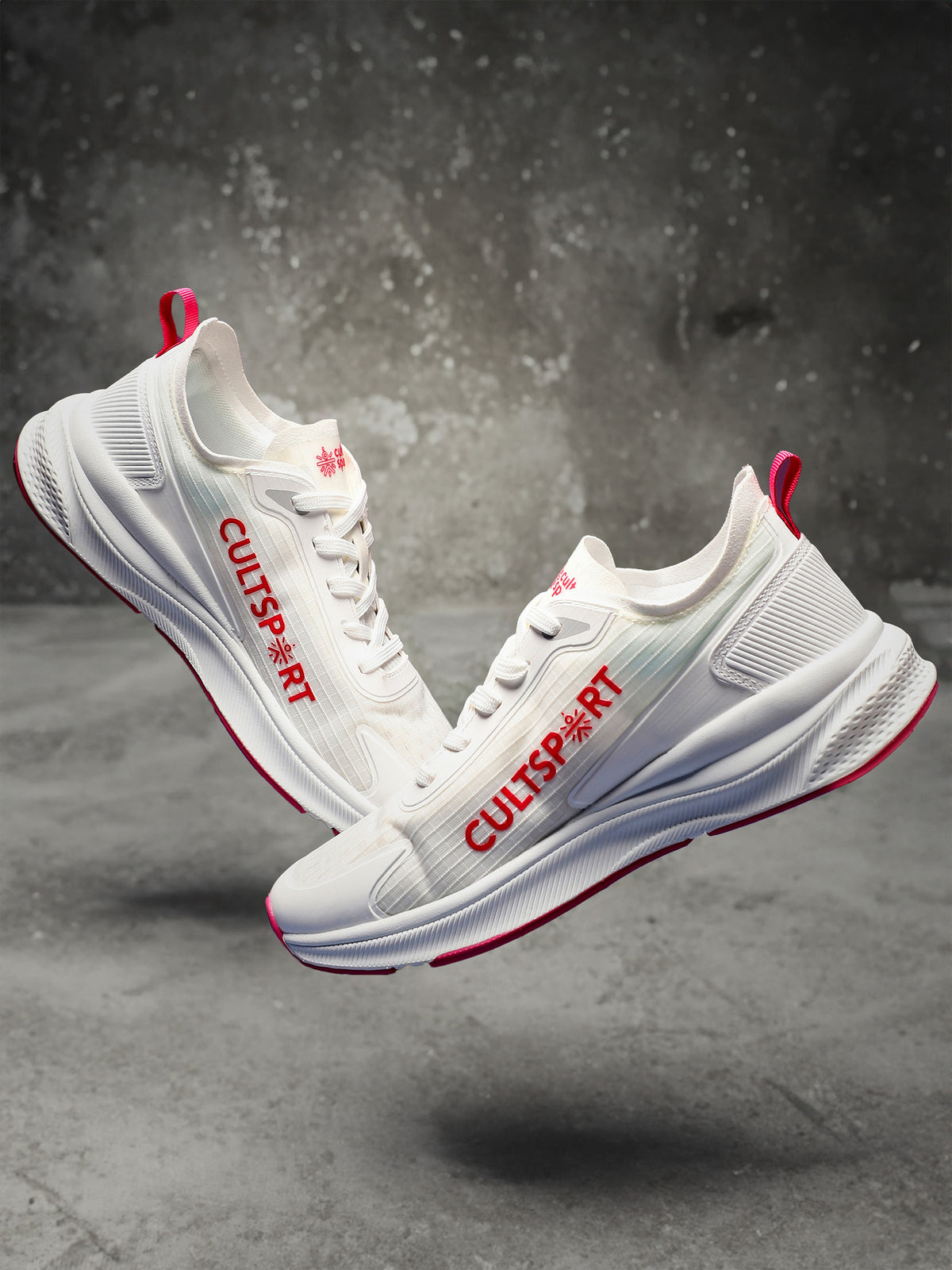 cult Comfort Women Running Shoes - White/Red