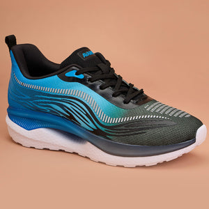 Avant Men's Hexagon Sports shoes - Black/Sky Blue