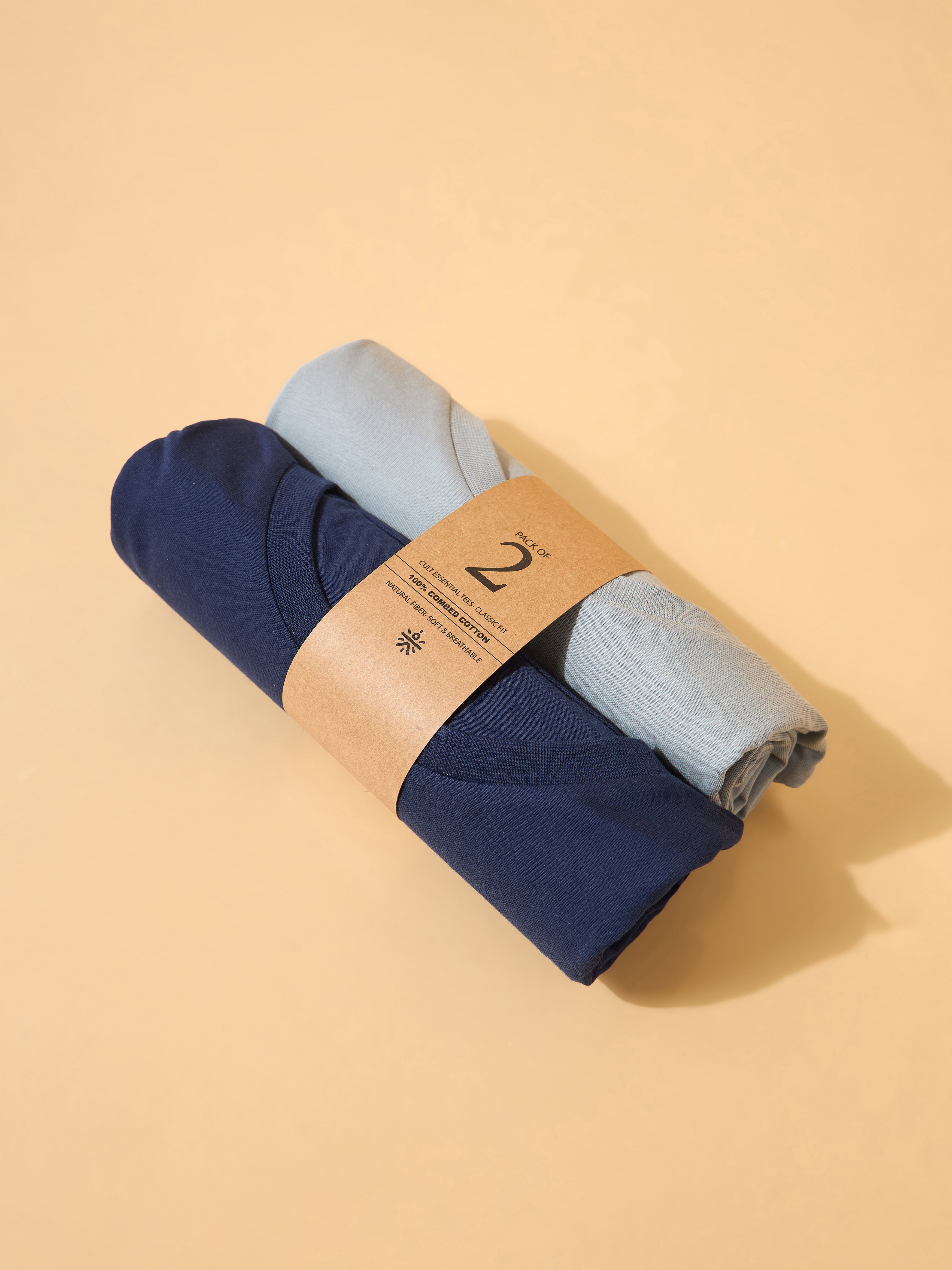 Cult Essential Cotton Pack of 2 T-shirts