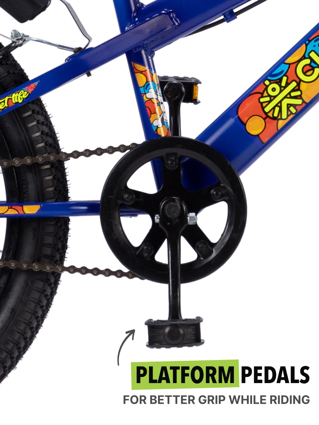 Skater 20T Steel Frame Kids Bike Blue