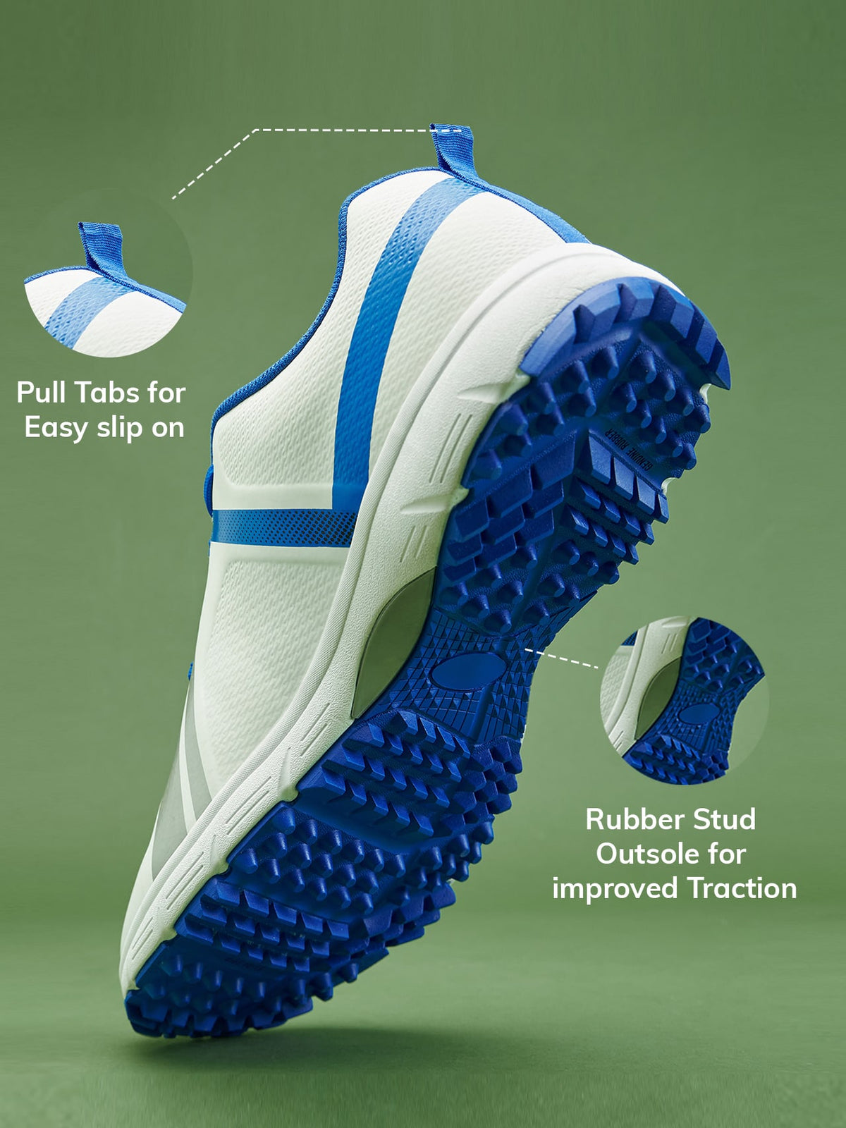 Avant Men's PaceMax Cricket Shoes-White/Blue