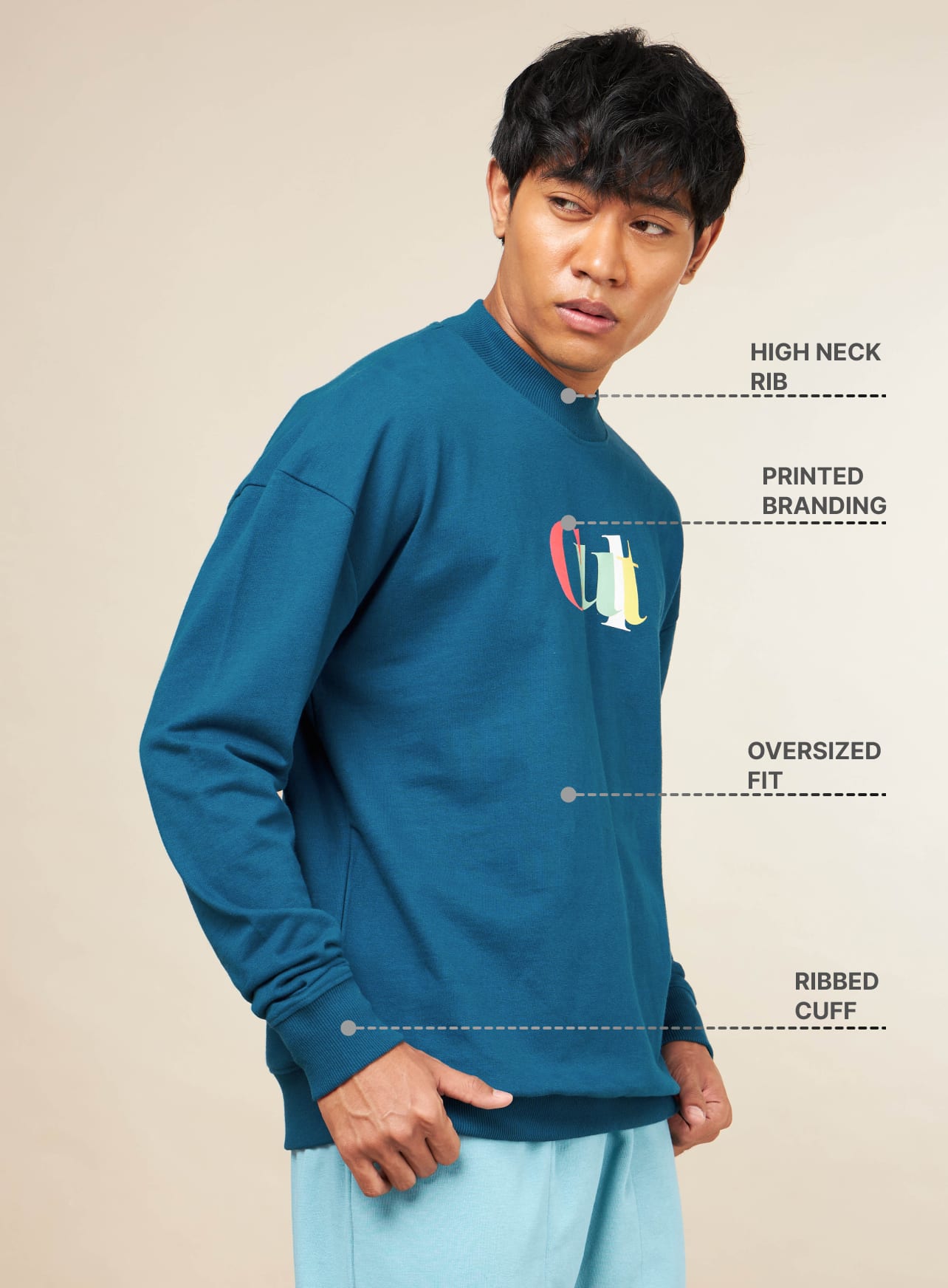 Cult Brand Carrier Blue Sweatshirt