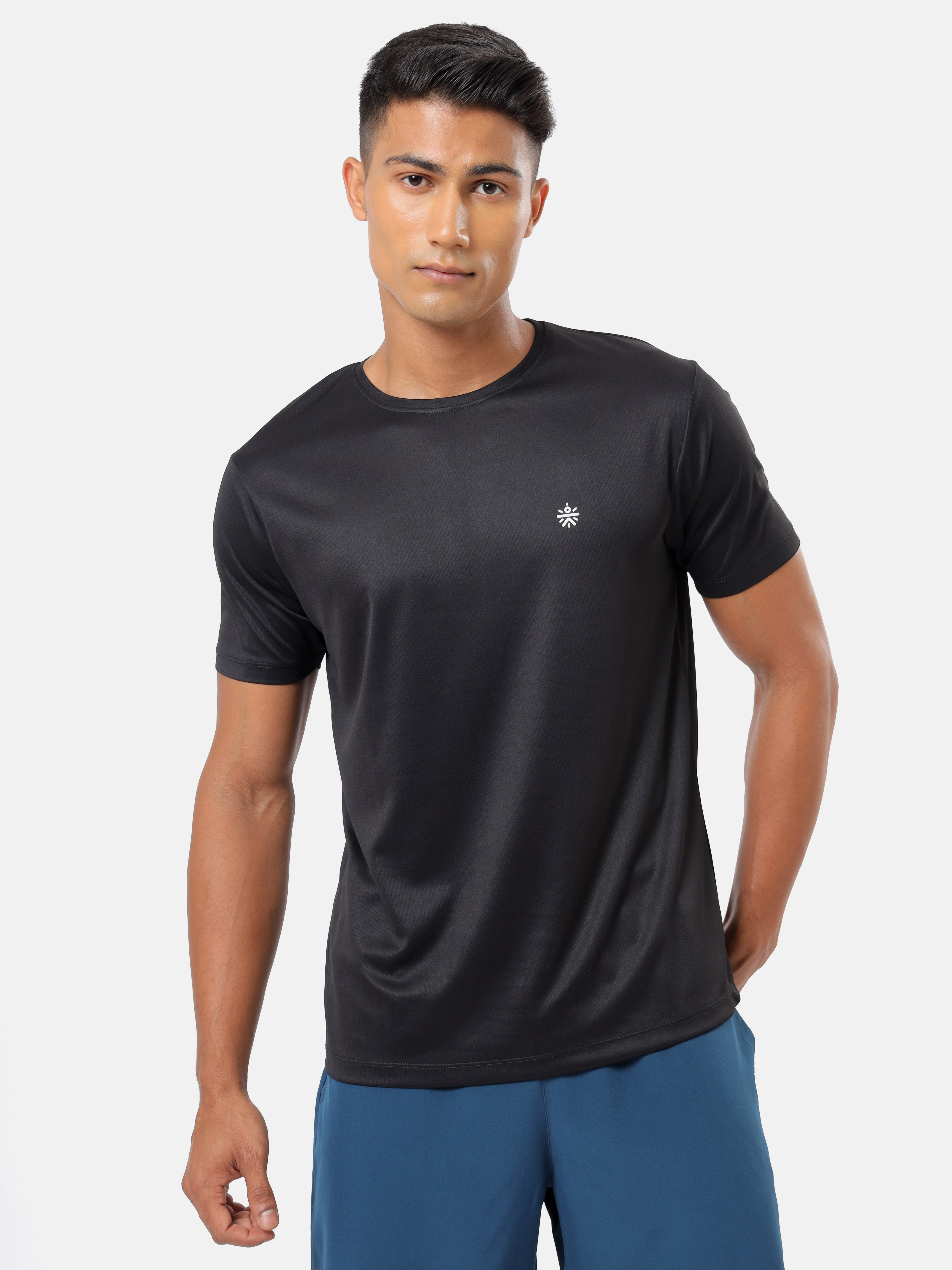 Textured Performance T-shirt with Logo Pack of 2