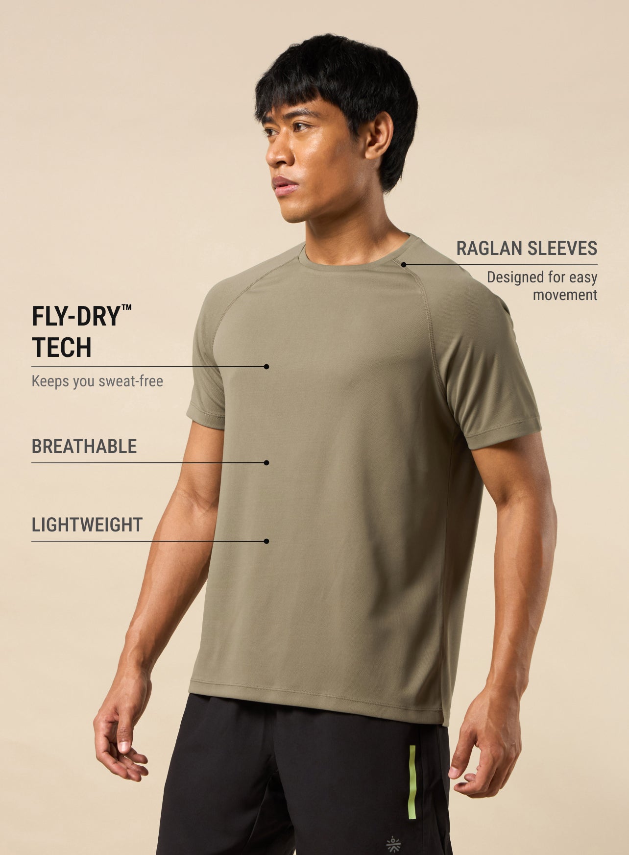 Men's Olive Speed Up T-shirt