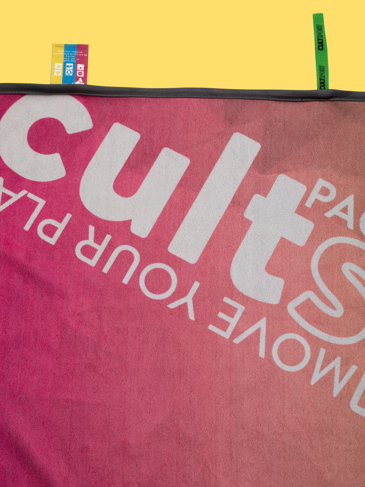 Packed With Guts Pink-blue Gym Towel