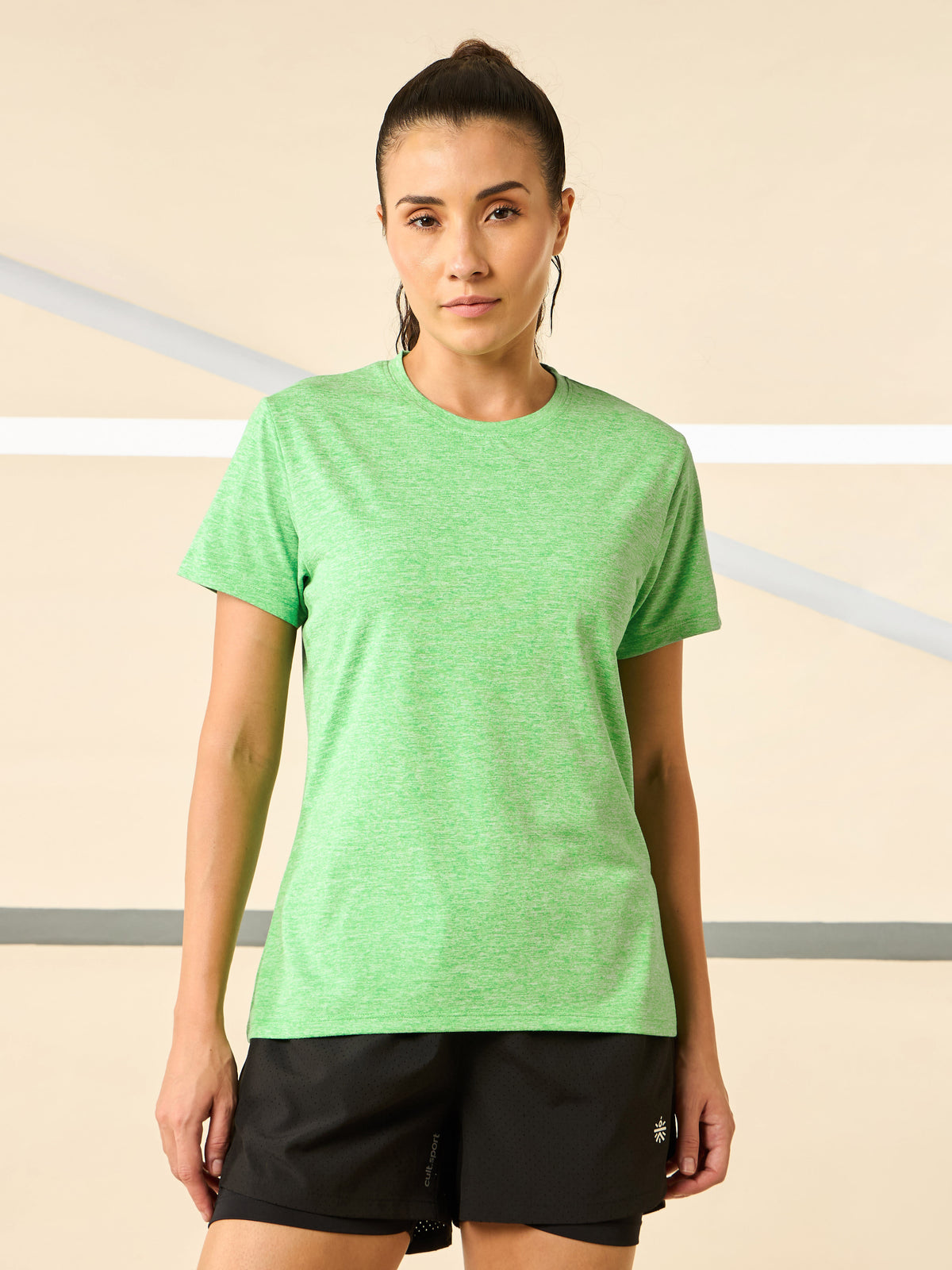 Women's All Day Workout Green Comfortech T-shirt