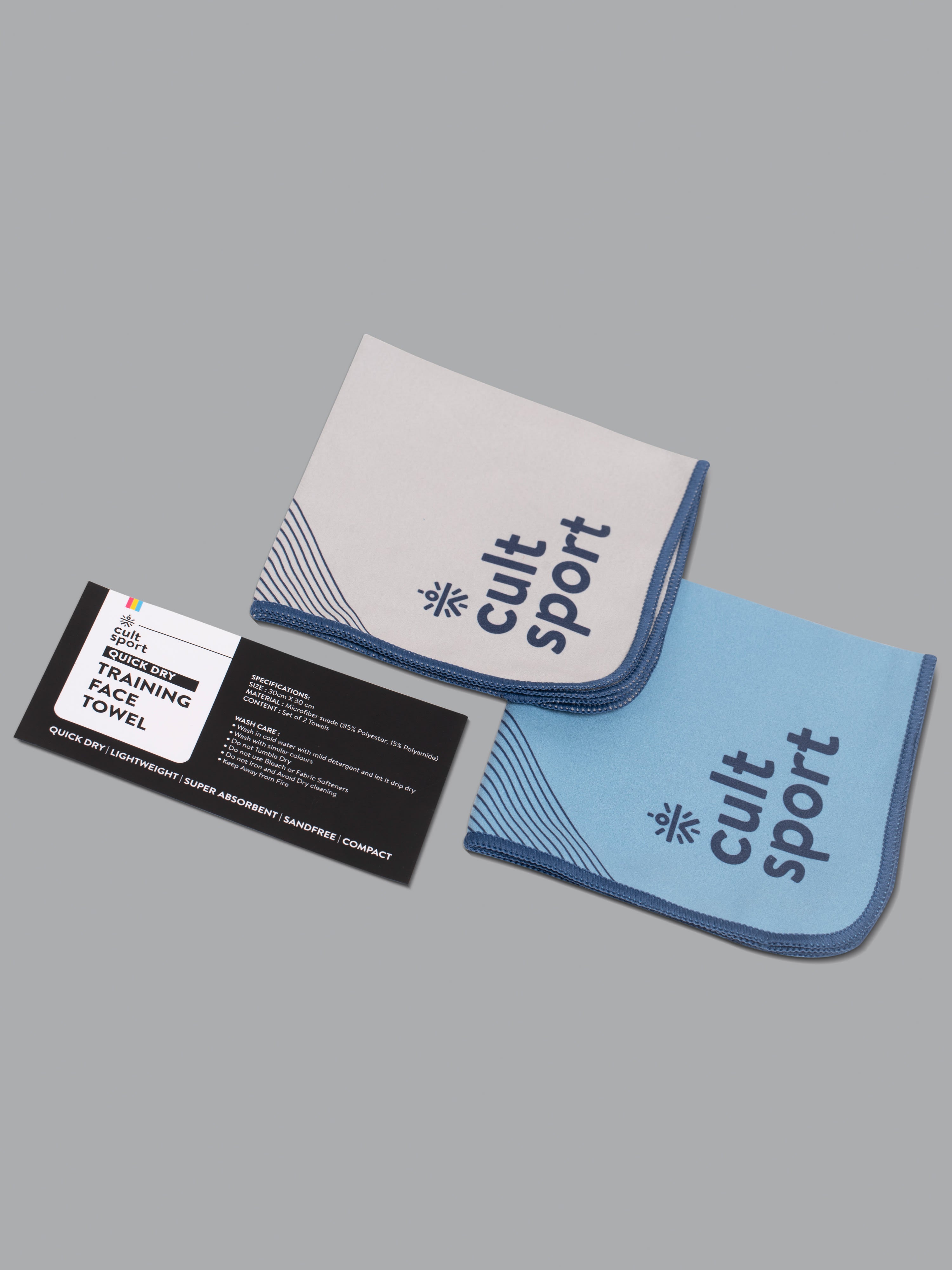Quick Dry Hand Towel - Pack of 2