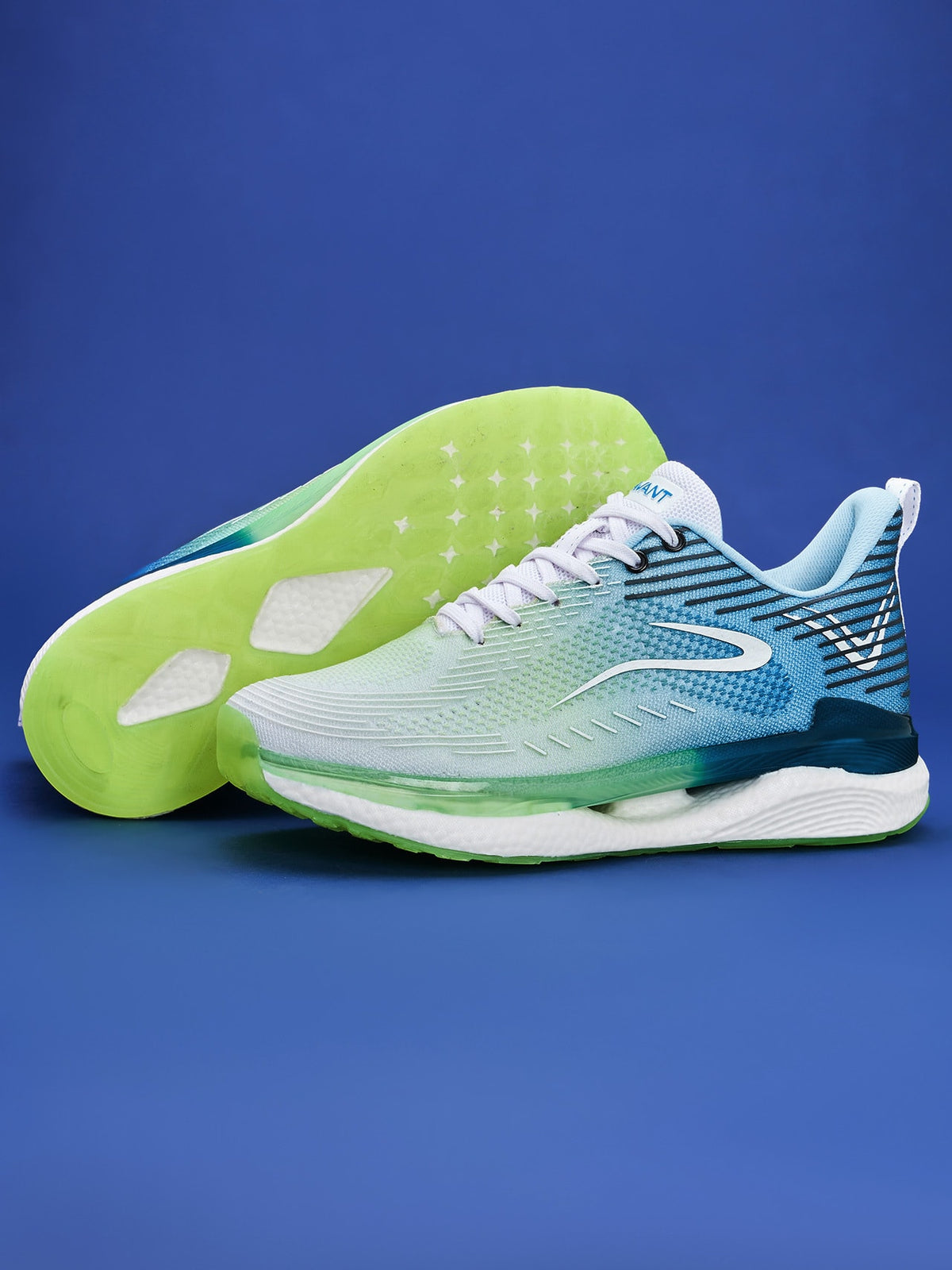 Avant Men's BounceMax Walking shoes-White/Blue/Green