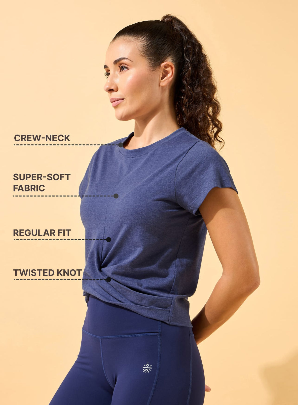 Front Knot Stylised T-shirt