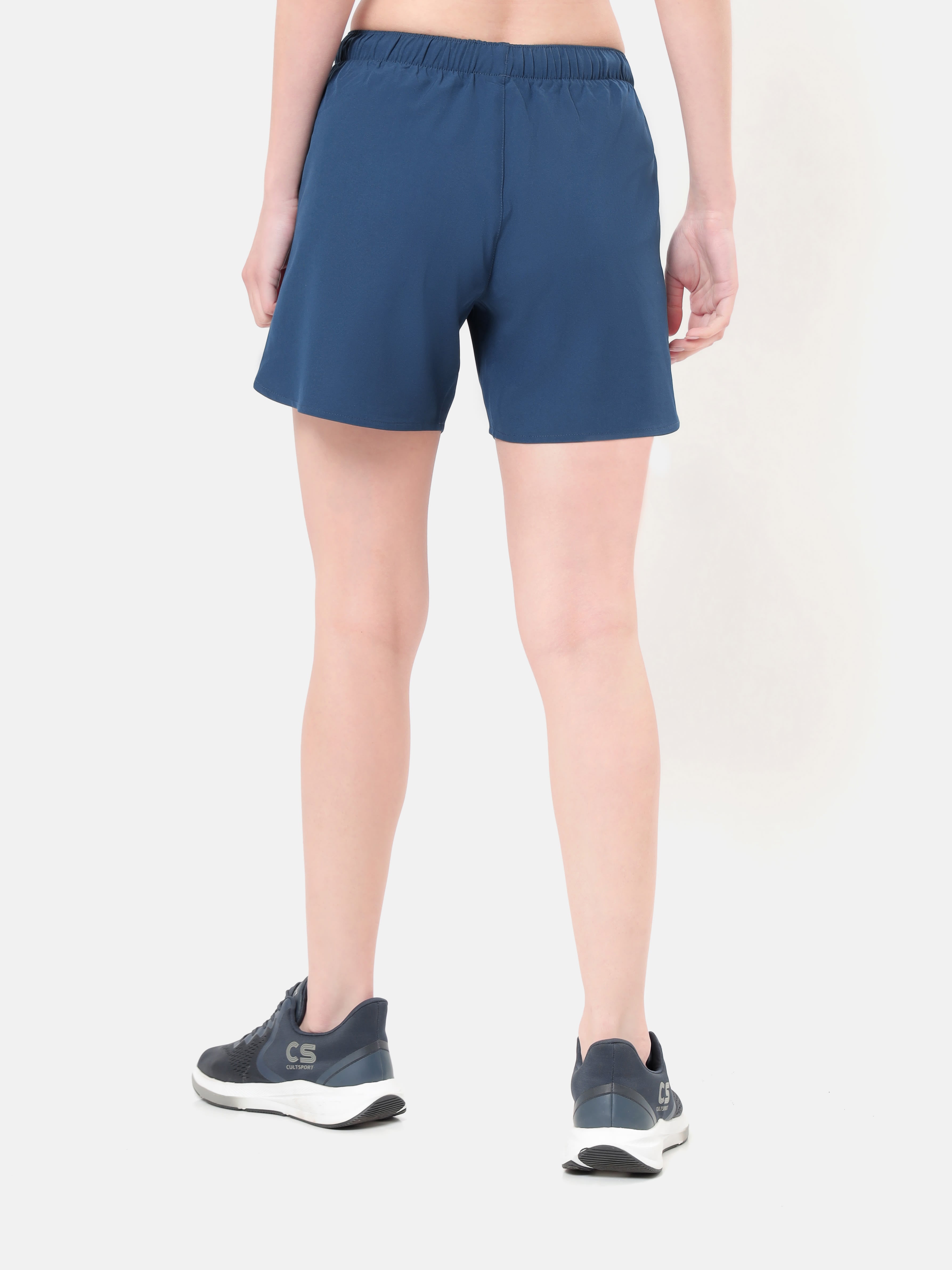Pack of 2 Solid Shorts with Curved Hem
