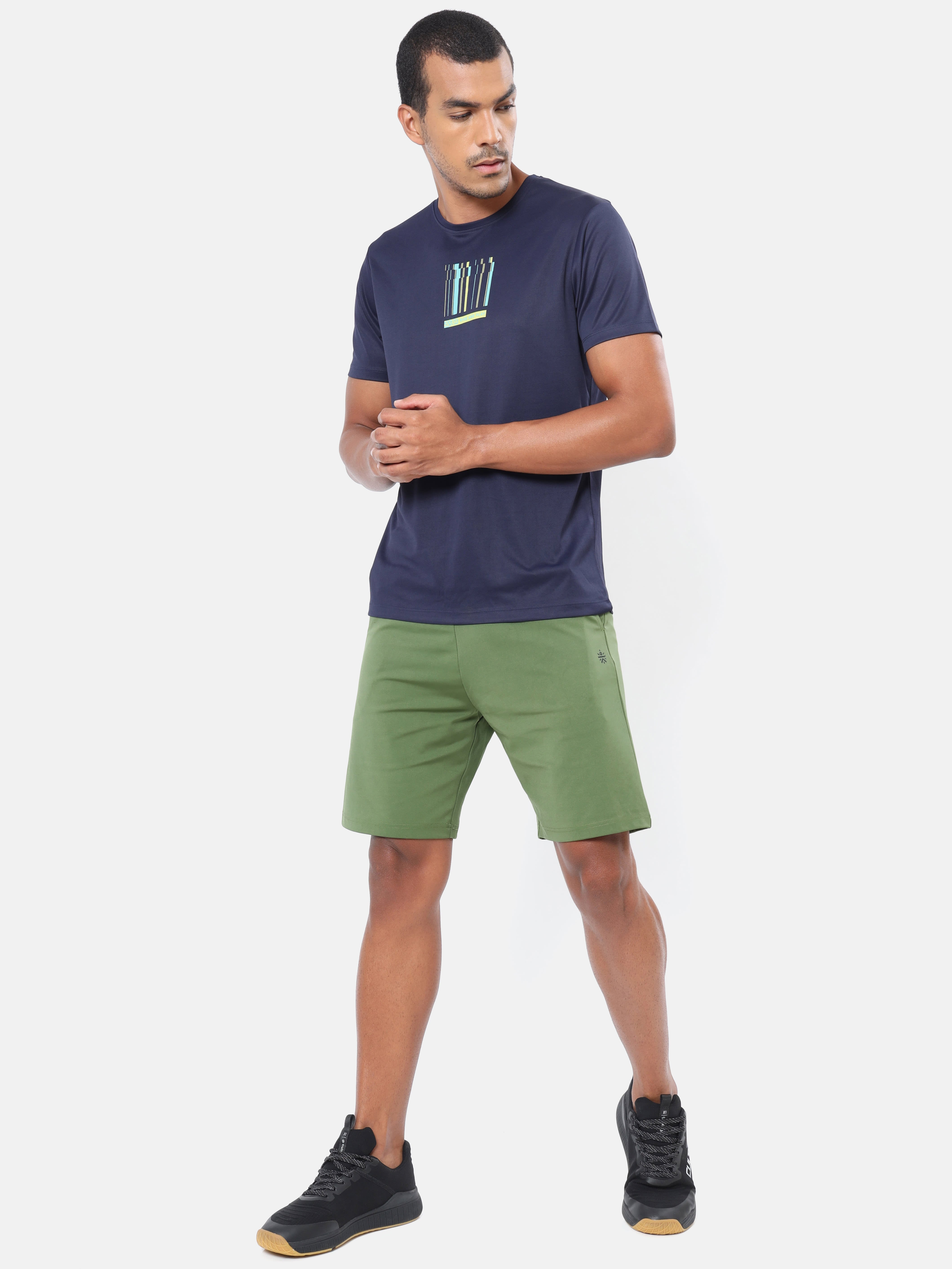 Solid Workout Shorts Pack of 2