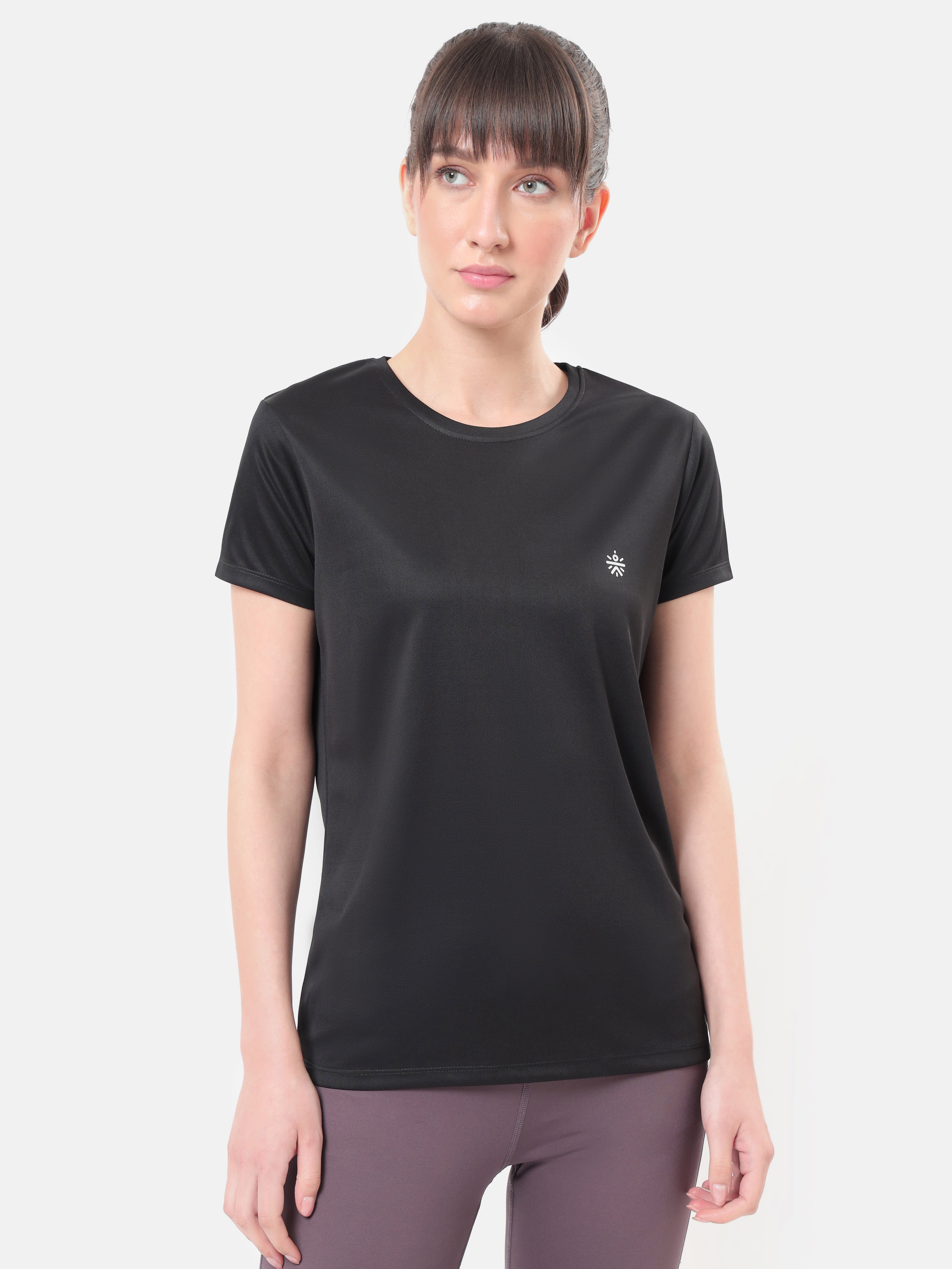 Textured Active T-shirt with Graphic Pack of 2