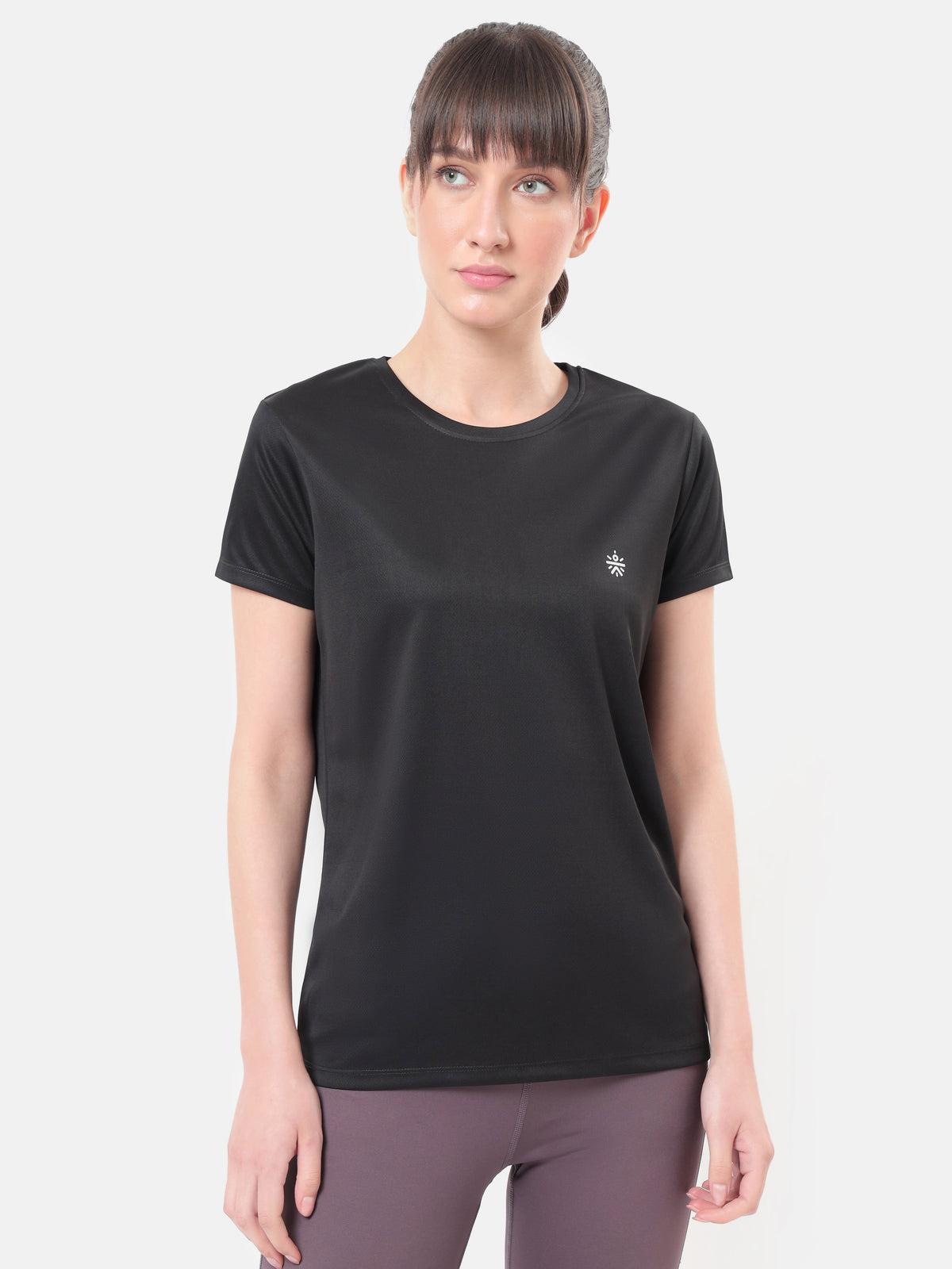 Textured Active T-shirt with Graphic Pack of 2