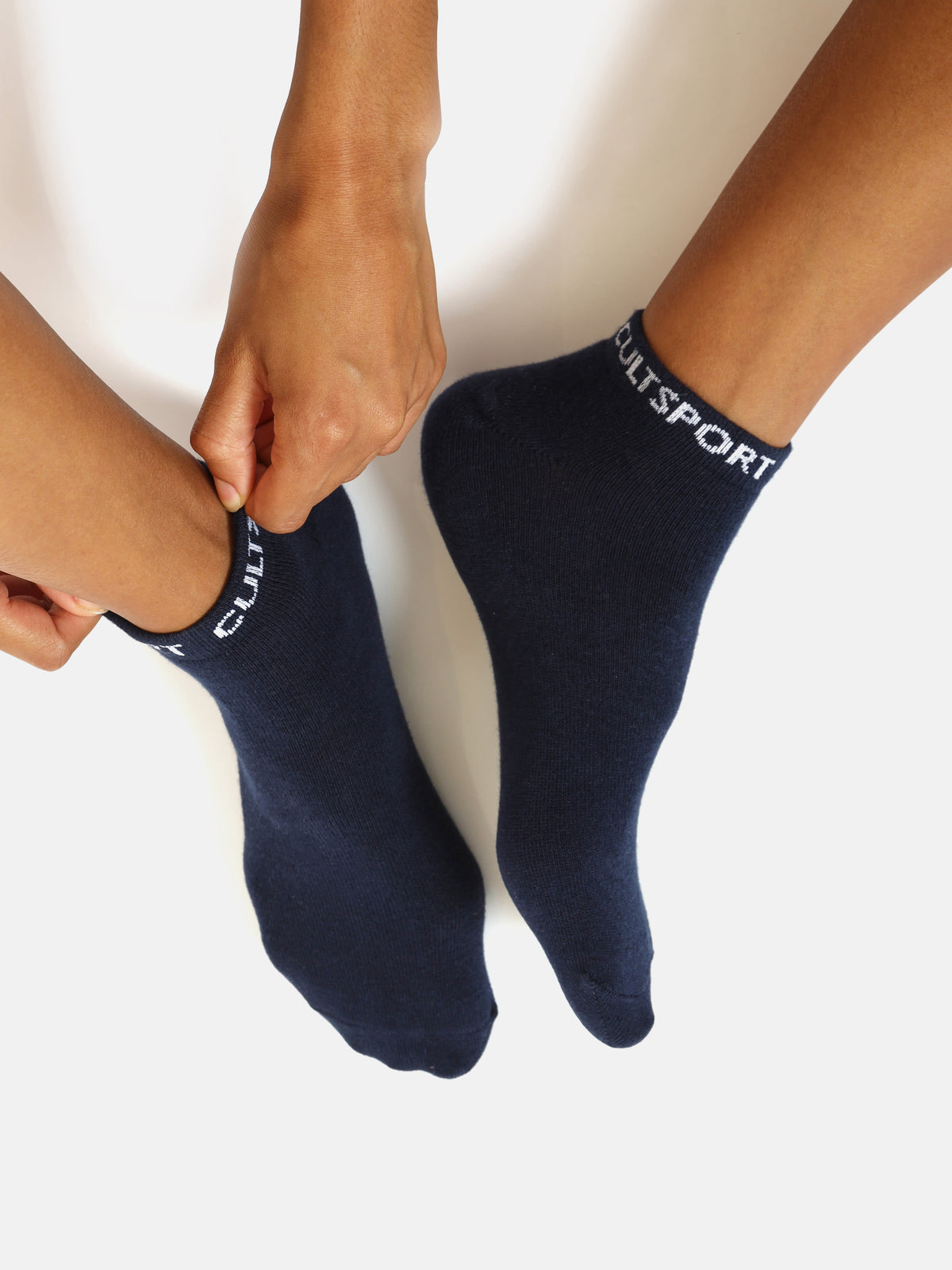 Sports Low Ankle Length Pack of 3 Peach,Black & Grey Women's Cotton Socks