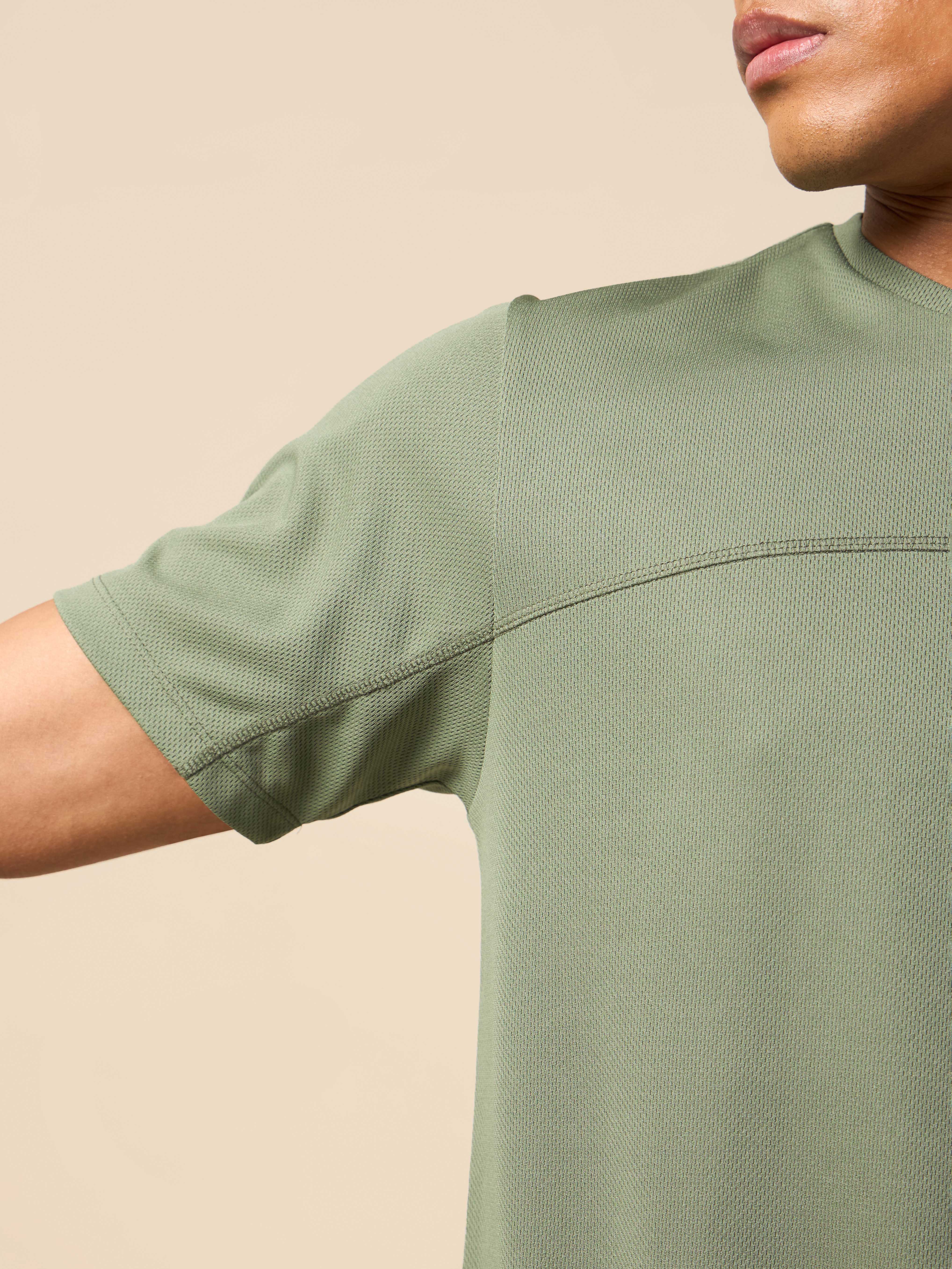Men Olive Gear Up Performance T-shirt